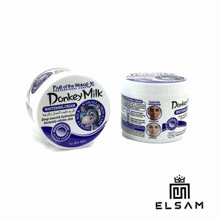 کرم روشن کننده شیر الاغ ووکالی Wokali donkey milk whitening cream