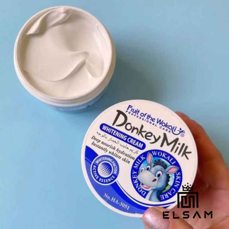 کرم روشن کننده شیر الاغ ووکالی Wokali donkey milk whitening cream