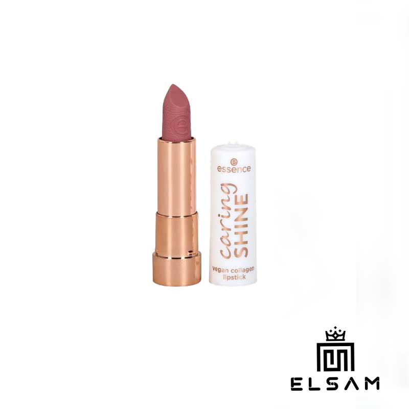 رژ لب اسنس Essence caring SHINE Vegan Collagen Lipstick