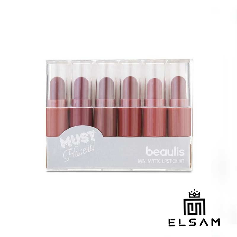 پک رژ لب مات بیولیس beaulis mini matte lipstick kit